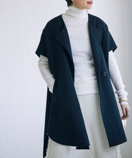 「BABYLONE」 タートルネックニット フリー オフホワイト レディース_画像2