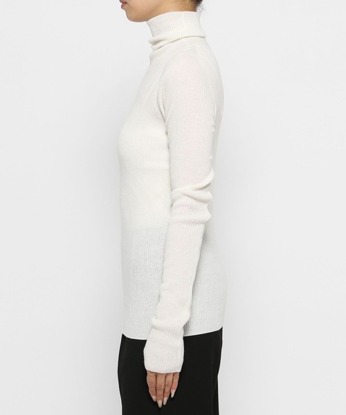 「BABYLONE」 タートルネックニット フリー オフホワイト レディース_画像7