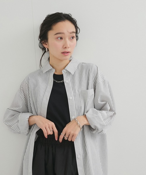 LE CERCLE par rope' ブラウス シャツ ストライプシャツ