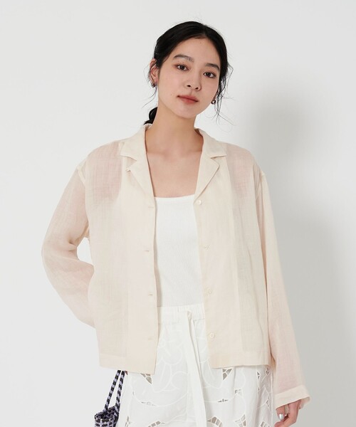 BEAUTY＆YOUTH UNITED ARROWS ブラウス シャツ 麻 オープン