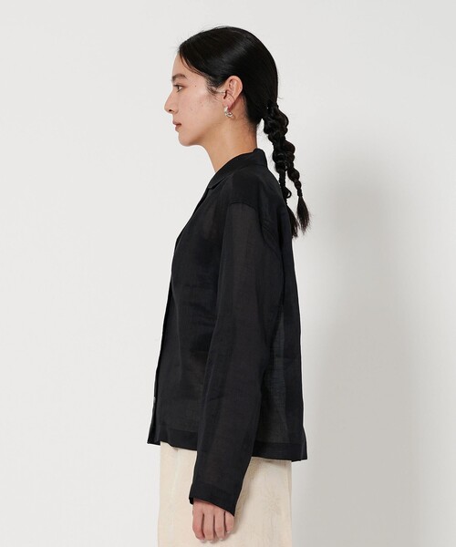 ブラウス シャツ 麻 オープンカラー シャツ レディース BEAUTY＆YOUTH UNITED ARROWS ブラウス シャツ 麻 オープン