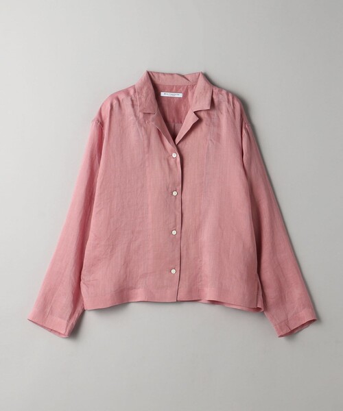 ブラウス シャツ 麻 オープンカラー シャツ レディース BEAUTY＆YOUTH UNITED ARROWS ブラウス シャツ 麻 オープン