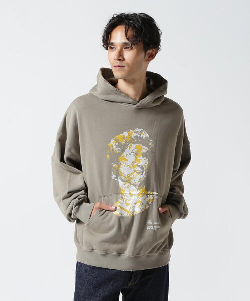 パーカー DankeSchon/ダンケシェーン/PIGMENT SWEAT HOODIE DAVID レディース メンズ