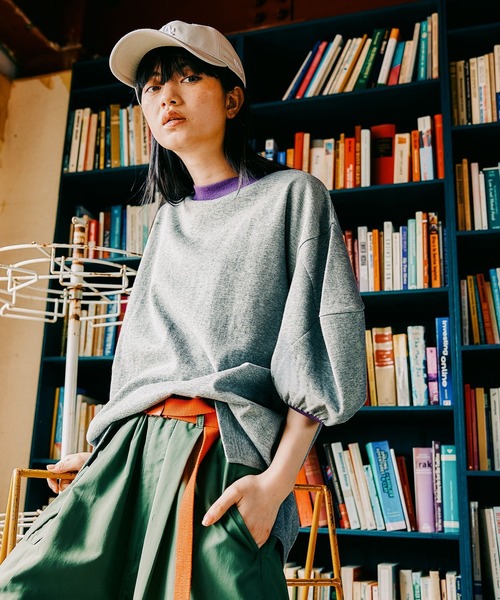 tシャツ コットンダブル天竺ノースリーブプルオーバー レディース andme tシャツ 「新色追加」コットン天竺ノースリーブトップス