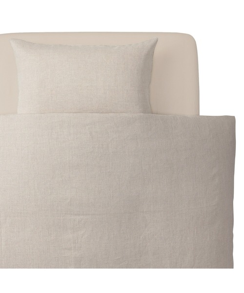 無印良品（MUJI） ベッド 寝具 麻平織 ボックスシーツ・SD 120 