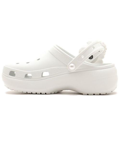 ☆送料無料☆ CROCS CLASSIC PLATFORM BOUQUET CLOG ☆ Crocs Classic platform bouquet clogs in moonlight | ASOS