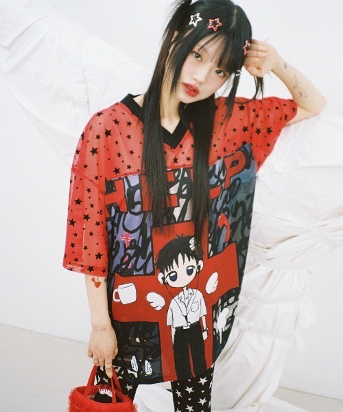 tシャツ A'GEM/9 × .kom 「CLUTSTUDIO/クラットスタジオ」 HELP Animation Top/ヘルプ アニメーション 半袖