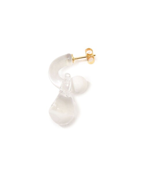 LEVENS JEWELS ピアス MINI GLASS HOOP レディース : ZOZOTOWN