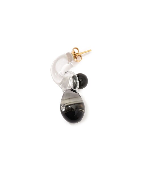LEVENS JEWELS ピアス LEVENS JEWELS ピアス MINI GLASS HOOP レディース : ZOZOTOWN