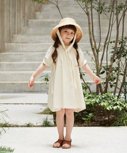 riziere 帽子 ハット ラフィアバケットハット キッズ 子供