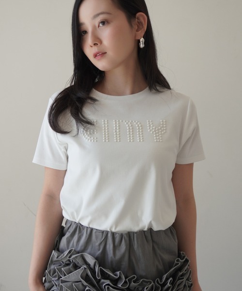 eimy istoire tシャツ パールロゴTシャツ レディース : ZOZOTOWN
