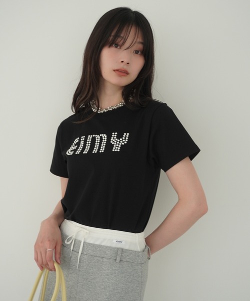 eimy istoire tシャツ パールロゴTシャツ レディース : ZOZOTOWN