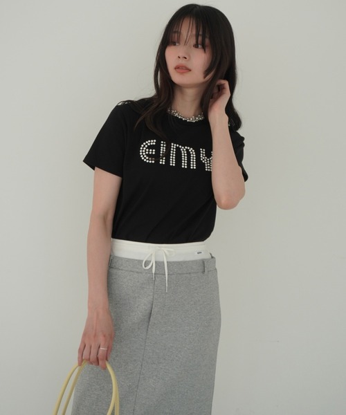 eimy istoire tシャツ パールロゴTシャツ レディース : ZOZOTOWN