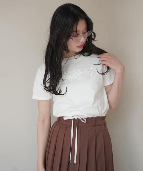 eimy istoire tシャツ パールロゴTシャツ レディース : ZOZOTOWN