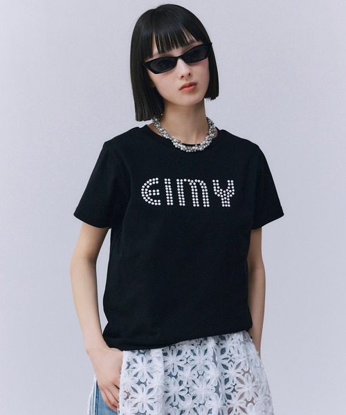 エイミー　Tシャツ eimy istoire tシャツ パールロゴTシャツ レディース : ZOZOTOWN