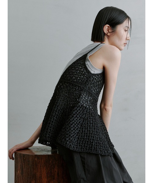 【MIESROHE】メッシュニットビスチェ メッシュニットビスチェ(ビスチェ)｜トップス｜MIESROHE