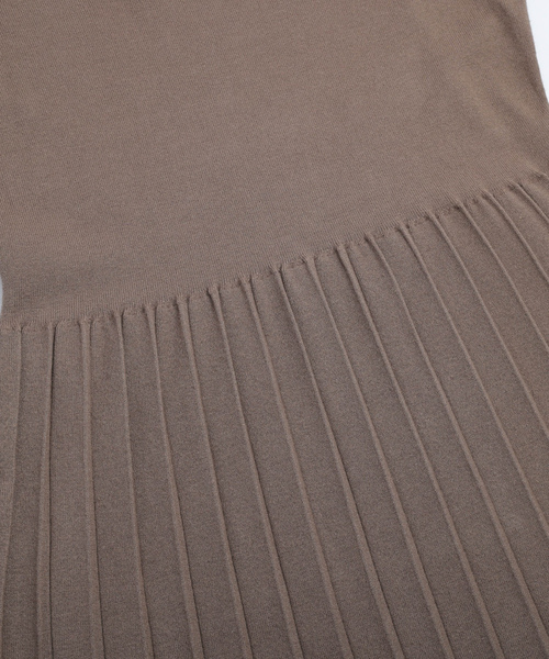 「AMELY」 「La-gemme」ニットワンピース フリー カーキ レディース_画像4