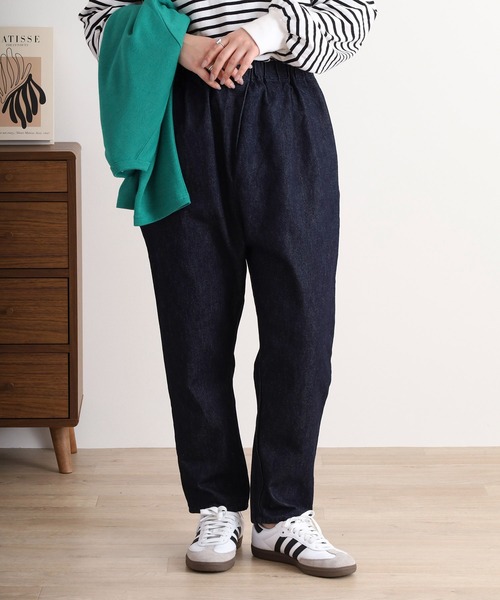 YARRA パンツ 綿100% 12oz デニムサルエルパンツ レディース