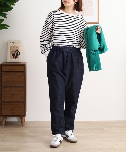 YARRA パンツ 綿100% 12oz デニムサルエルパンツ レディース