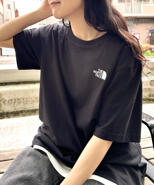 tシャツ 国内未発売 THE NORTH FACE(ザ・ノースフェイス)/ワンポイントロゴ クルーネック 半袖 コットン Tシャツ/COTTON S/