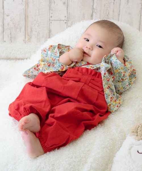 ベビー KIDS 袴セット 男の子 女の子 「野の花・すずらん・小花 全6柄