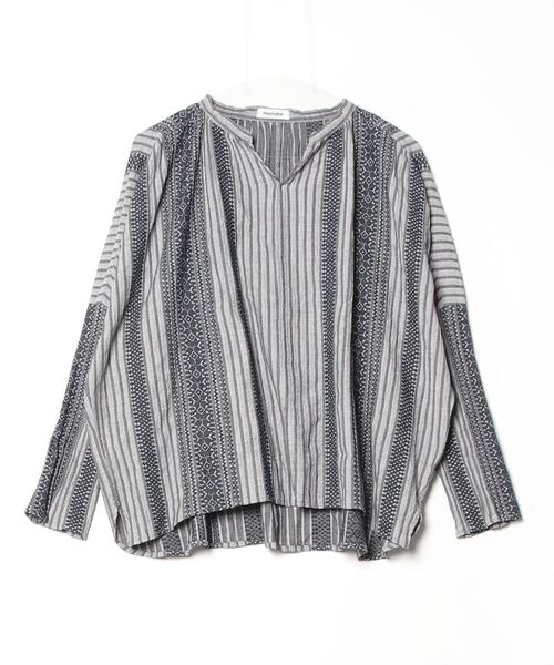 「Plantation」 ドルマンスリーブブラウス M size グレー レディース