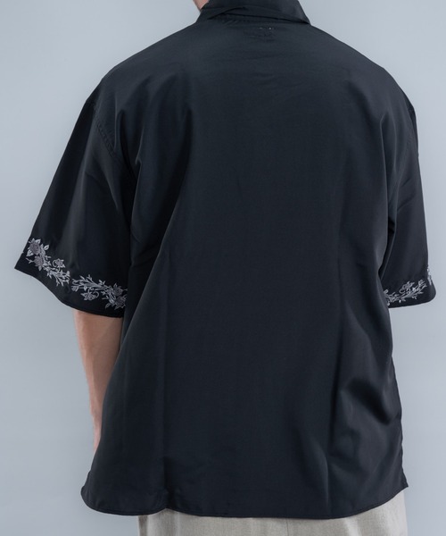 En serio TOKYO シャツ 半袖 半袖刺繍シャツ メンズ レディース