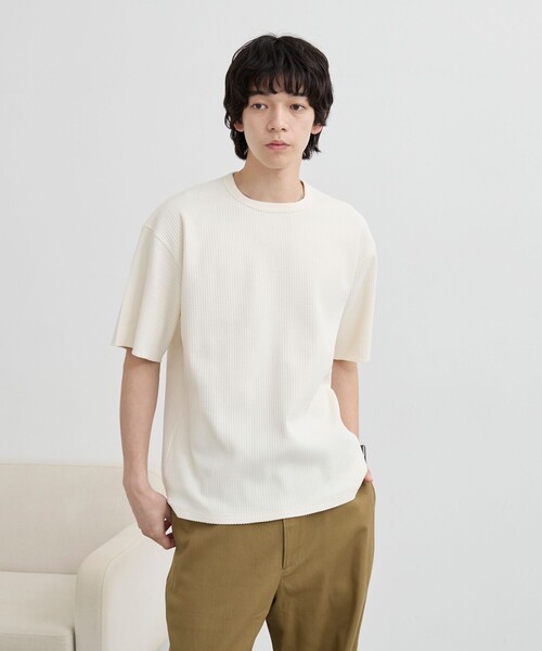 coen（コーエン） tシャツ ワッフルショートスリーブTシャツ メンズ