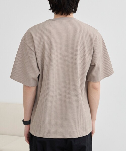 coen（コーエン） tシャツ ワッフルショートスリーブTシャツ メンズ