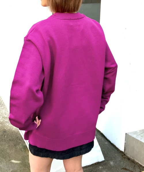「Snap club」 ニットカーディガン L ブラウン レディース