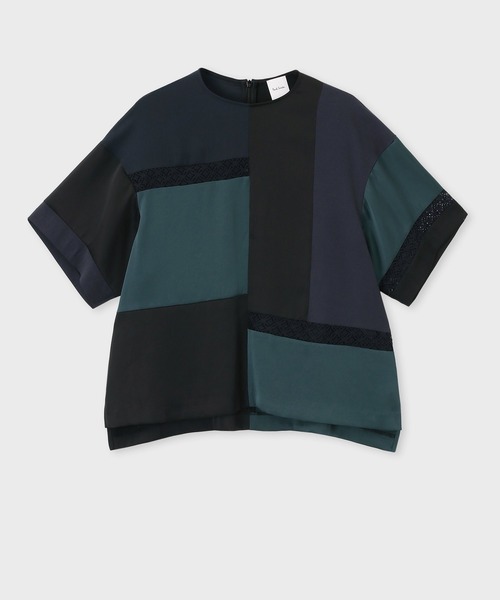 ブラウス シャツ ウィメンズ ブロッキング ブラウス / 255008 SH188 レディース
