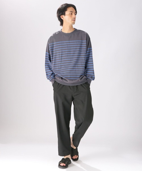 「niko and...」 長(zhǎng)袖Tシャツ MEDIUM グレー メンズ