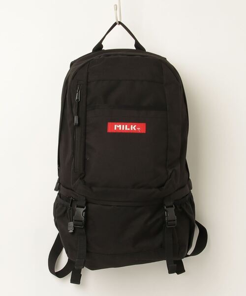 【値下げ】MILKFED. リュック One Size MILKFED. 「MILKFED.」 リュック ONE SIZE ブラック レディース