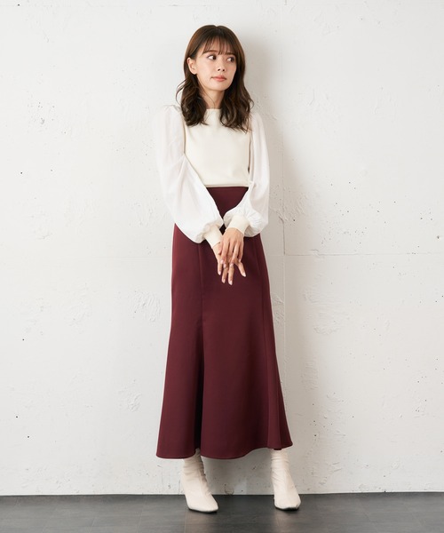 「MIIA」 長袖ニット FREE ブルー レディース_画像4