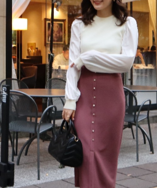 「MIIA」 長袖ニット FREE ブルー レディース_画像6