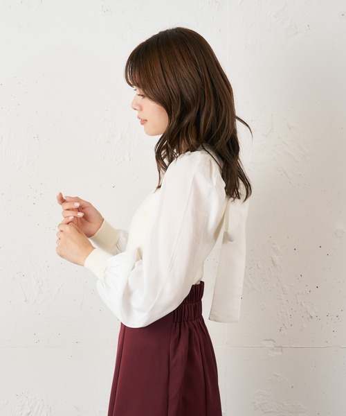 「MIIA」 長袖ニット FREE ブルー レディース_画像8