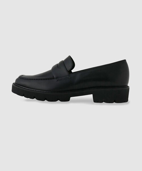 【美品】allureville ARTESANOS ローファー 黒24.5 allureville ローファー タンクソールローファー レディース