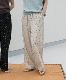 パンツ リネンレーヨンドットイージーパンツ レディース｜ZOZOTOWN Yahoo!店