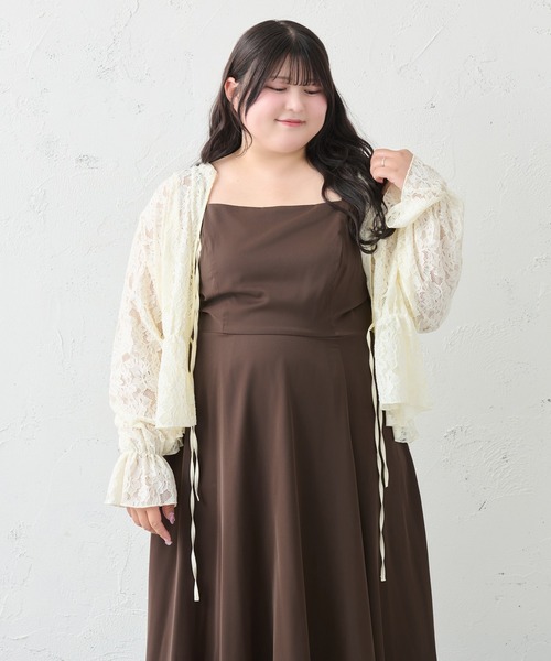 ルオシー☆4L☆アシメデザインキャミワンピース☆ Louiosy 大きいサイズ】アシンメトリーデザインキャミワンピース