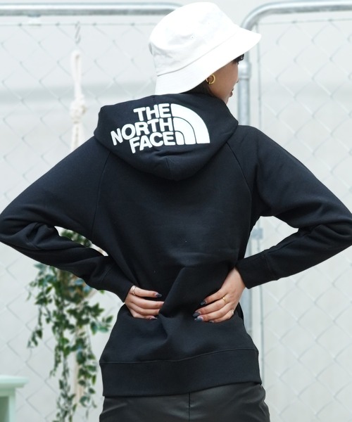 美品　THE NORTH FACE レディース　ジップパーカー　M THE NORTH FACE 「THE FACE」 ジップアップパーカー M ホワイト