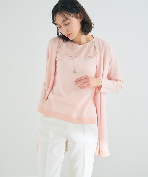 ANAYI 「ANAYI」 ニットカーディガン 38 ピンク レディース