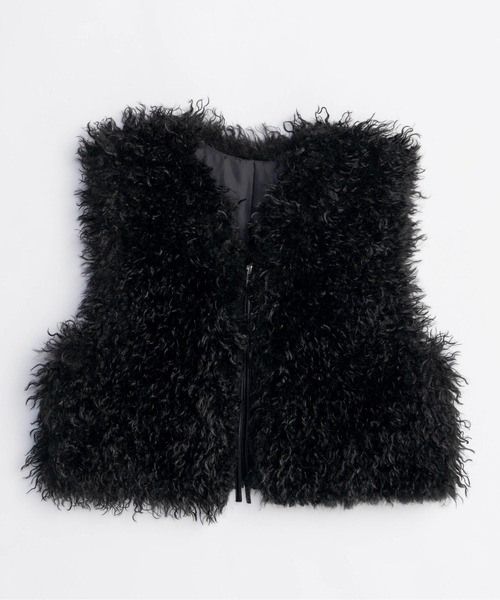 MAISON SPECIAL（メゾンスペシャル） ベスト ジレ Fur Vest/ファー