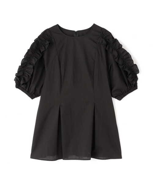 「NATURAL BEAUTY BASIC」 半袖チュニック SMALL ブルー レディース