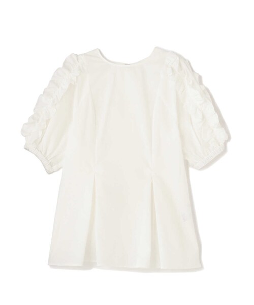 「NATURAL BEAUTY BASIC」 半袖チュニック SMALL ブルー レディース