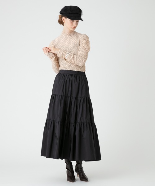 「LOULOU WILLOUGHBY」 長袖カットソー 2 ブラック レディース
