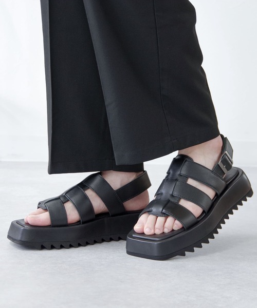 「VARISISTA Global Studio」 サンダル S ブラック メンズ_画像3