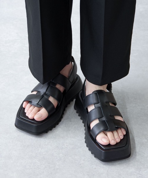 「VARISISTA Global Studio」 サンダル S ブラック メンズ_画像4