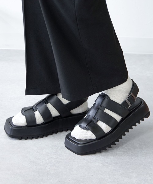 「VARISISTA Global Studio」 サンダル S ブラック メンズ_画像5