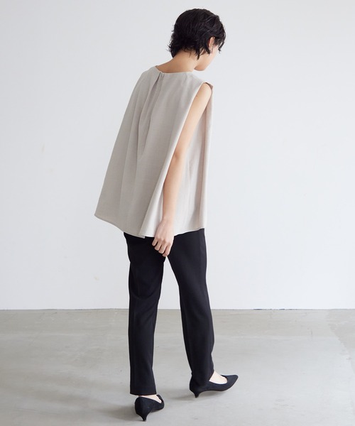 「for/c」 ノースリーブブラウス M チャコール レディース_画像8
