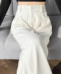 パンツ 「美脚ボトム」ハイウエストコーデュロイ...の詳細画像3